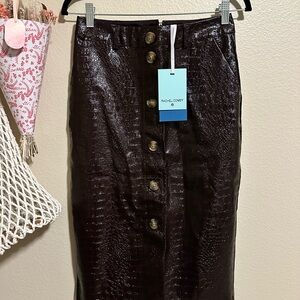 Rachel Comey x Target Faux Leather Pencil Skirt Size 2 NWT